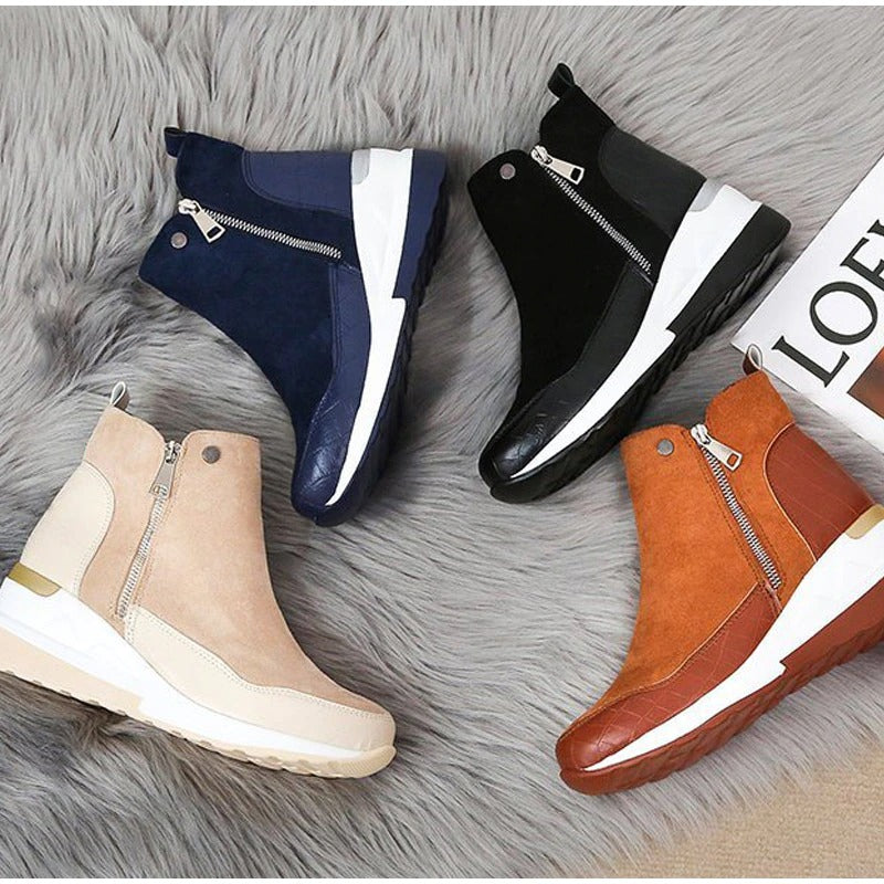 Wasserdichte Damen Stiefeletten Bequem Warm