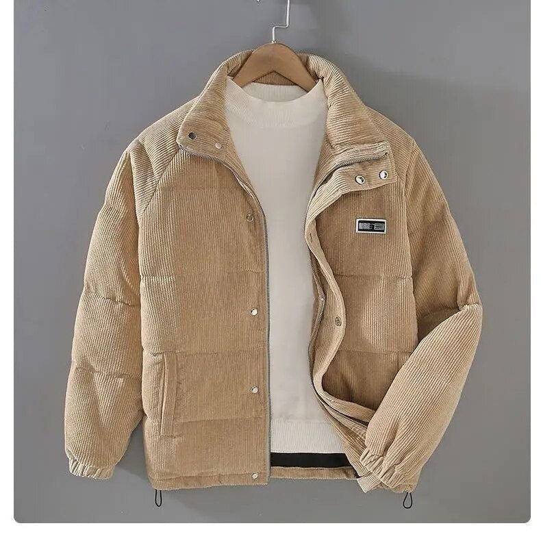 Herren Cordjacke Warm Winterjacke Outdoor