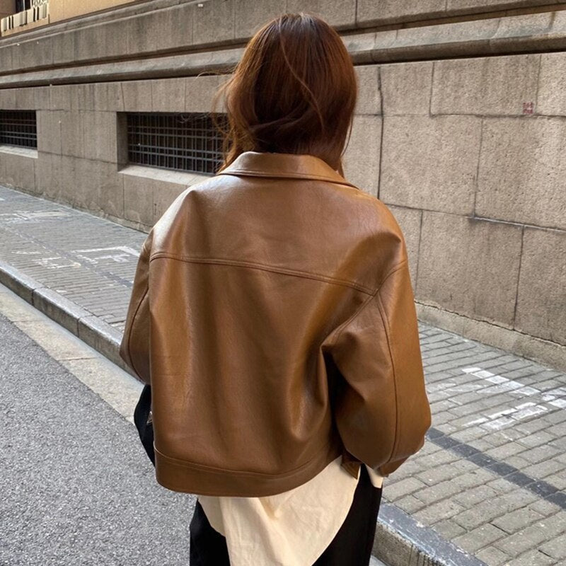 Damen Kurzjacke Modisch Bunt Boxy Schnitt