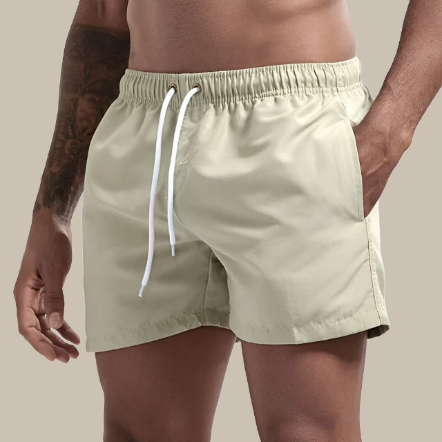 Herren Schwimmshorts Schnelltrocknend Sportlich Basic