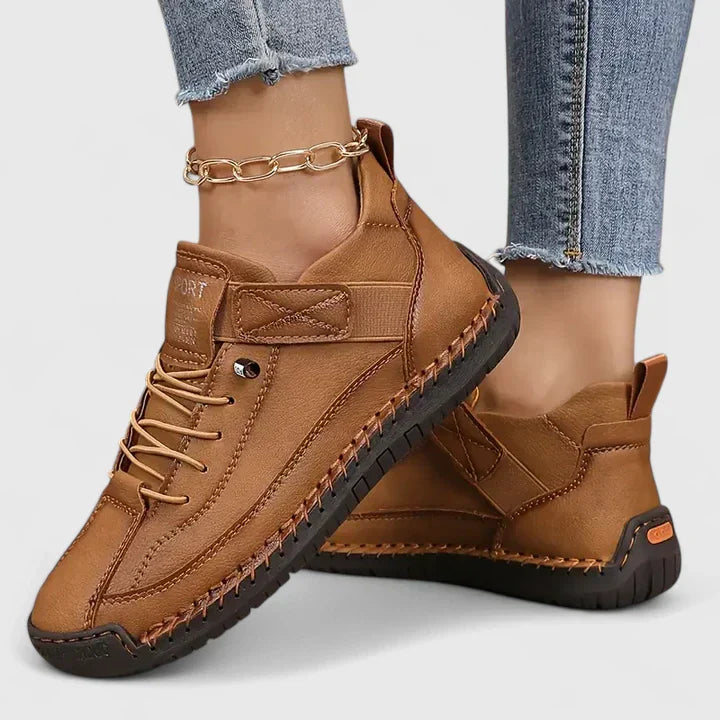 Damen Sneaker Lässig Schnürsenkel Bequem