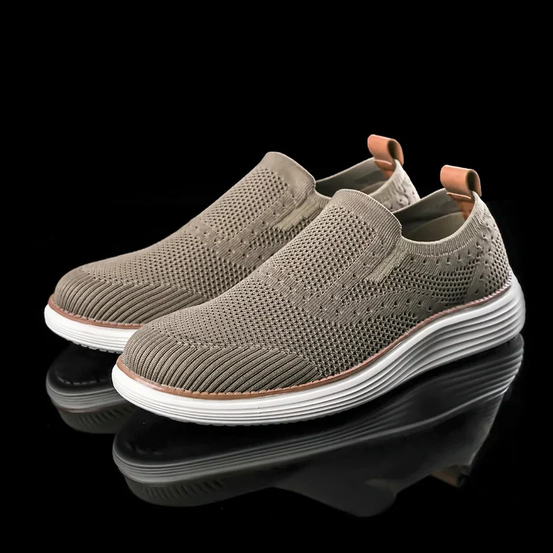 Herren Schuhe atmungsaktiv Slip-On Bequem Gehen - BerlinGlamour