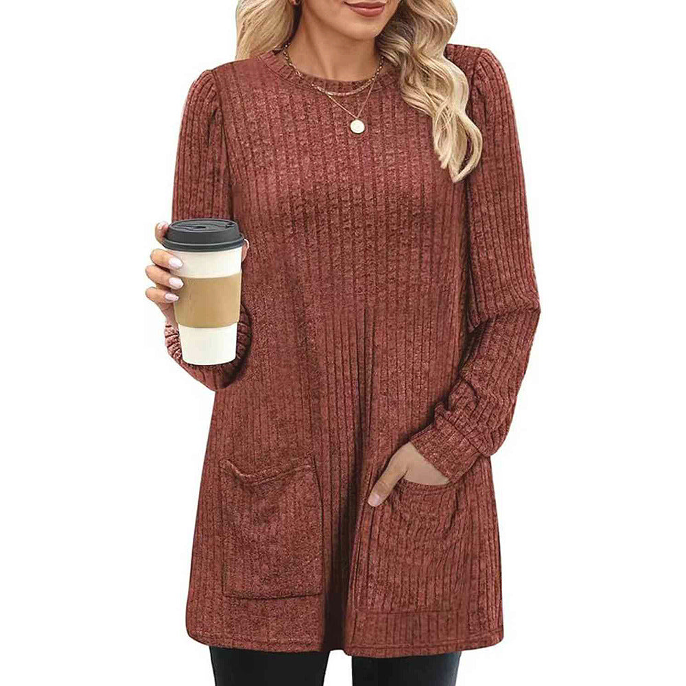 Neues halblanges Strickkleid von Bjarke für Herbst und Winter