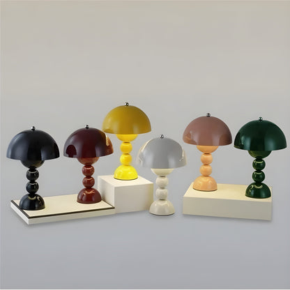 Skandinavische LED Tischlampe Dimmbar Weiß Modern