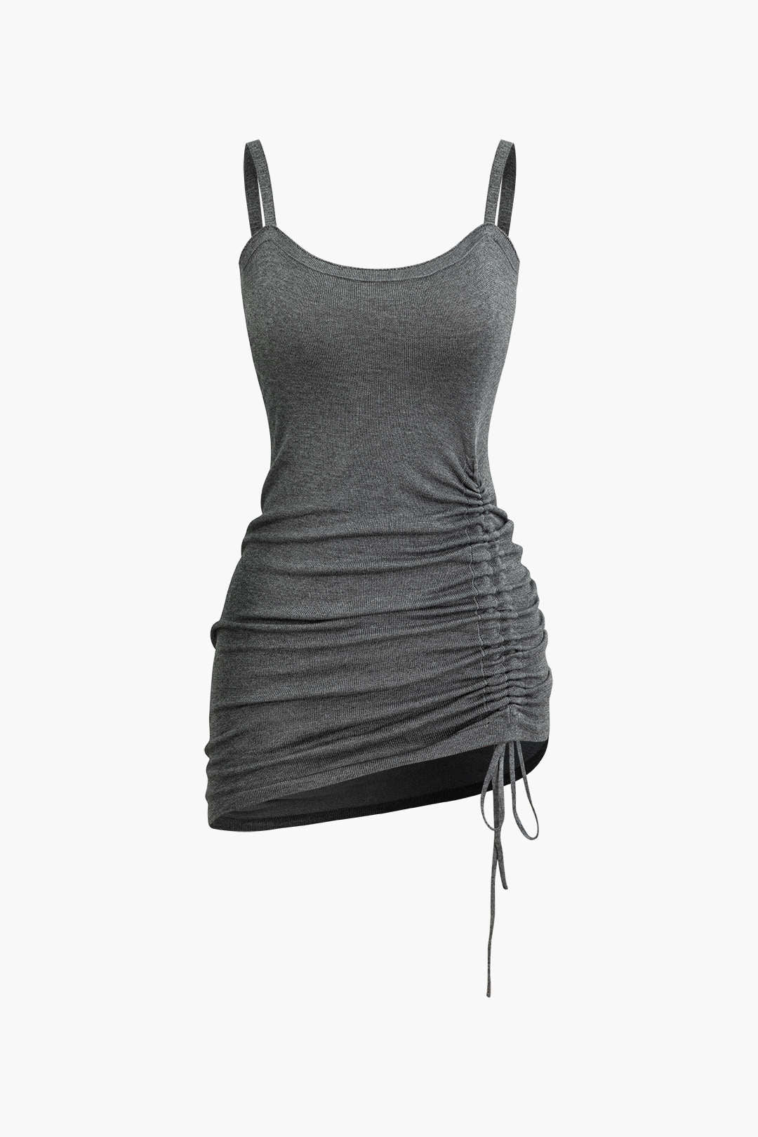 Zweiteiler Set Cutout Pullover Rafftes Kleid Damen