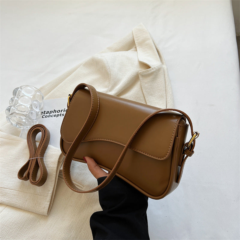 Kleine Damen Schultertasche Elegante Leder