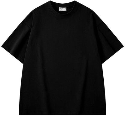Thickened Cotton Short-sleeved Drop-shoulder T-shirt Bottoming Shirt Top - AccessoryArcadia