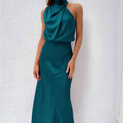 Elegantes Damenkleid Leichter Stoff Sommerkleid Modern