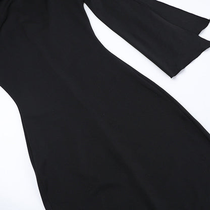 Elegantes Maxi-Kleid Frauen Verführerisch Lang