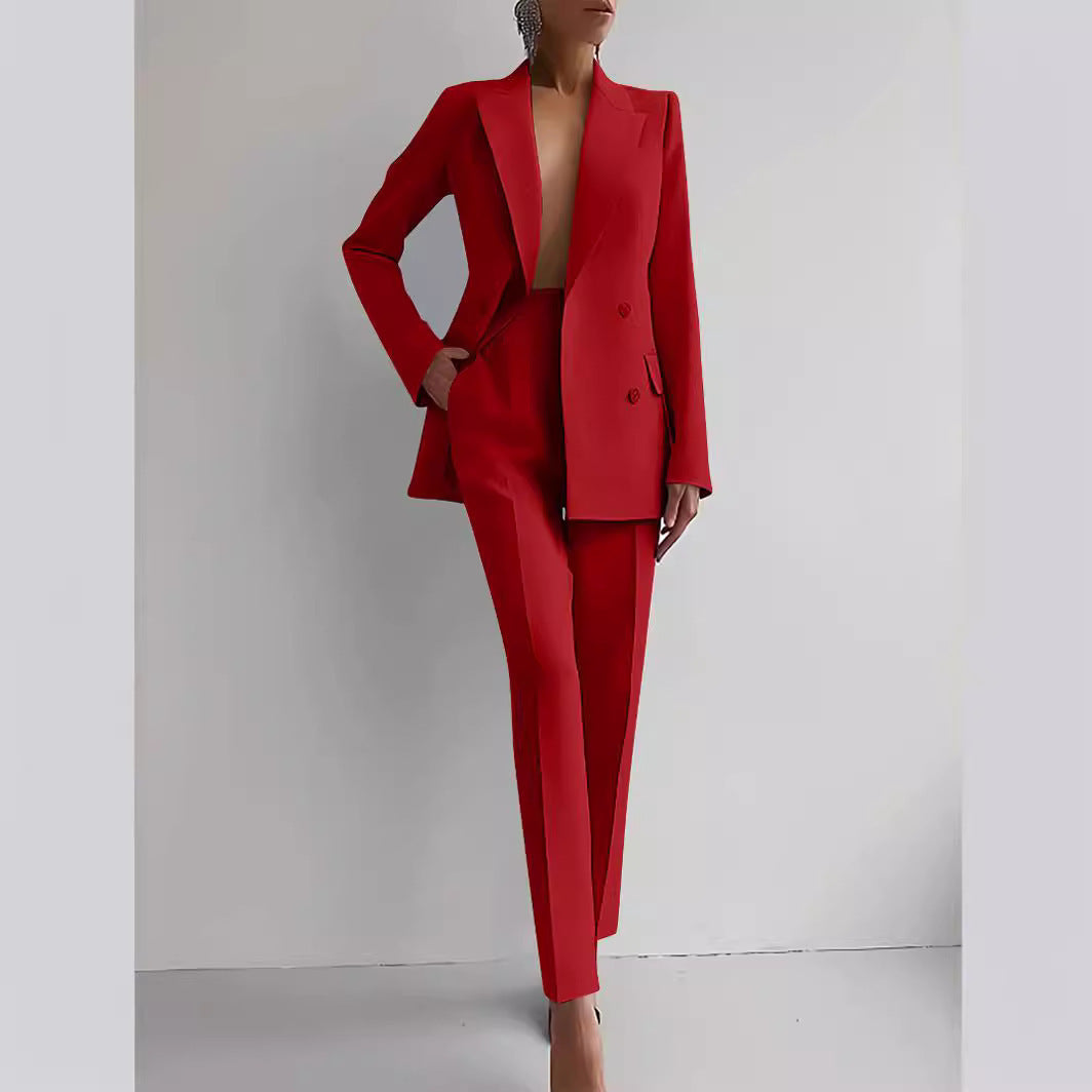 Eleganter Anzug Bestehend aus Blazer und Hose Business - BerlinGlamour