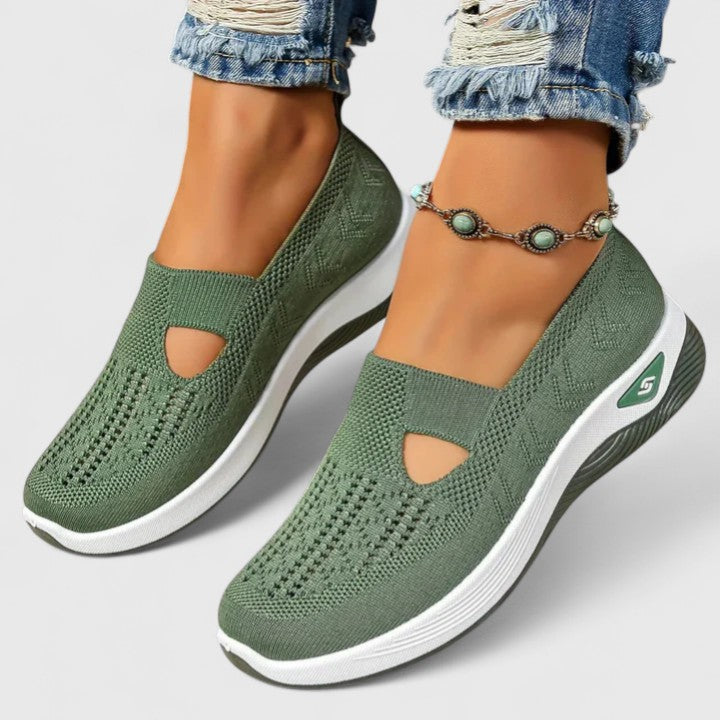 Damen Sneaker Atmungsaktiv Mesh Laufschuhe Bequem