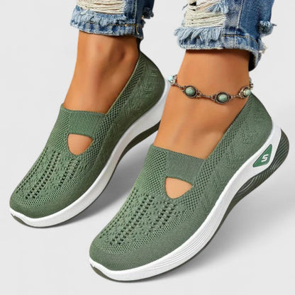 Damen Sneaker Atmungsaktiv Mesh Laufschuhe Bequem