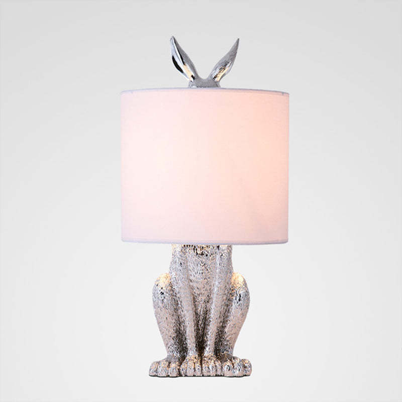 Kaninchen Tischlampe Gold Dekorativ mit Schirm