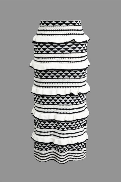 Strand-Bikini Set Häkel Top mit Rüschenrock