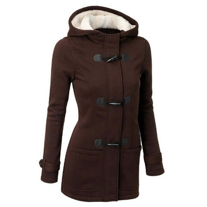 Damen Fleecejacke Kapuzenjacke Warm Gemütlich