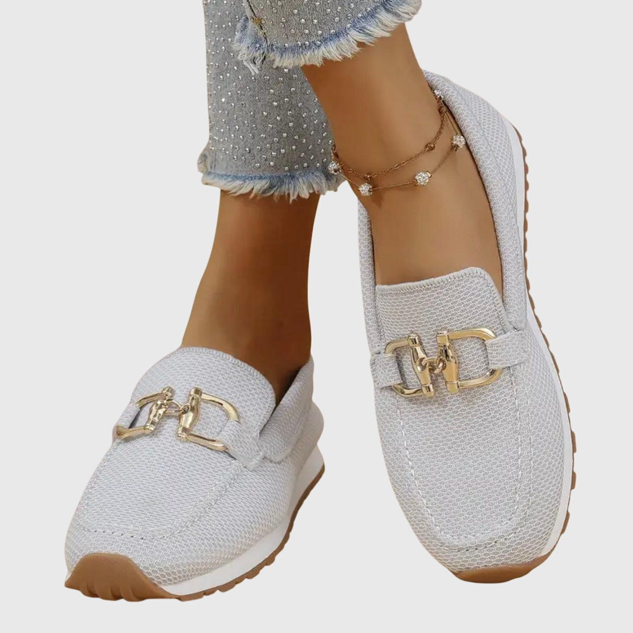 Damen Slip-On Loafer Schuhe Bequem Frühling