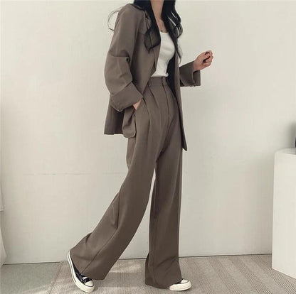 Damen Anzug Set Maßgeschneidert Langblazer Elegant