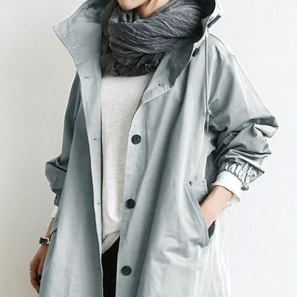 Wasserdichte Jacke Mit Kapuze Damen Stadtjacke