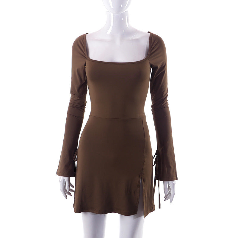 Elegantes Damenkleid Rebecca mit Schlitz