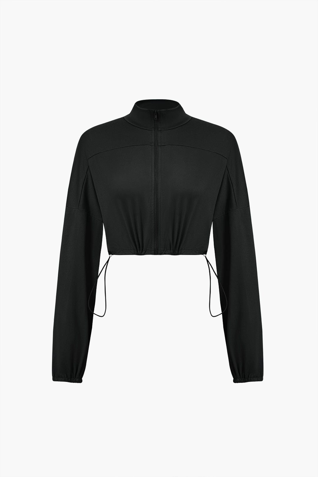Sportliches Zweiteiler Set Cropped Jacke Leggings