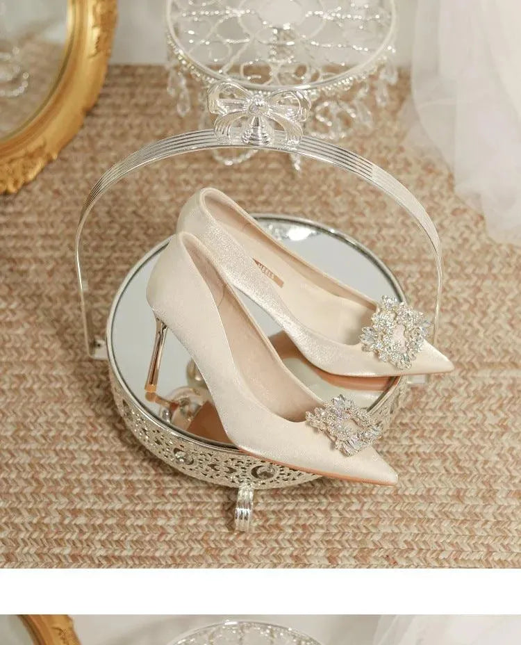 Hochzeitschuhe Stiletto Strass Schuhe Braut