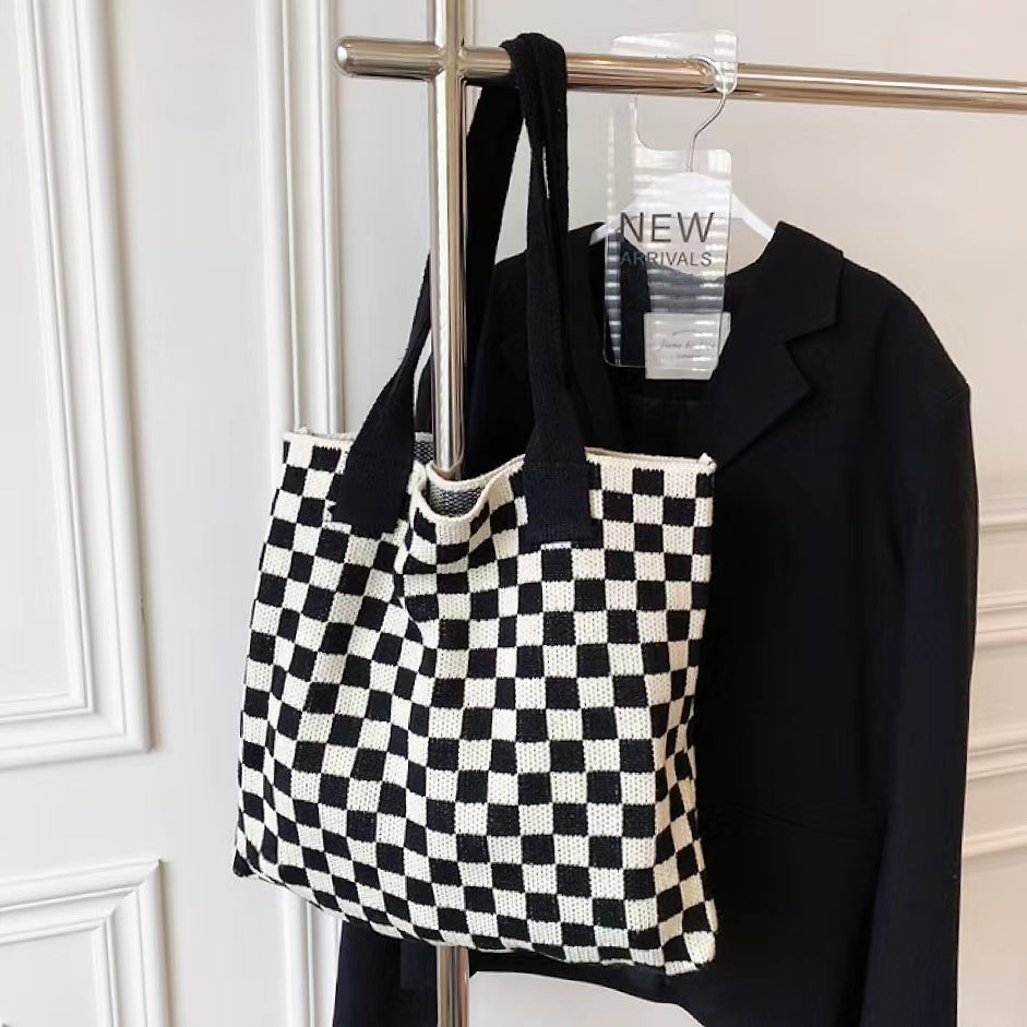 Stylische Strick-Tragetasche Damen