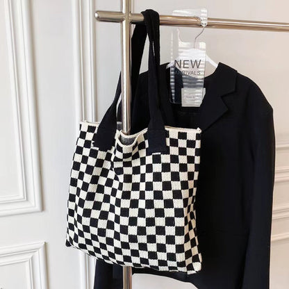 Stylische Strick-Tragetasche Damen