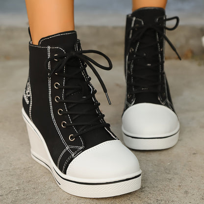 Stiefeletten Damen Einfach Liebesmotiv Sneaker