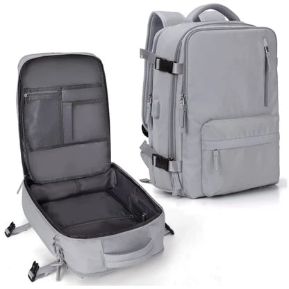 Reise-Rucksack Damen 35L Wasserdicht mit USB-Anschluss