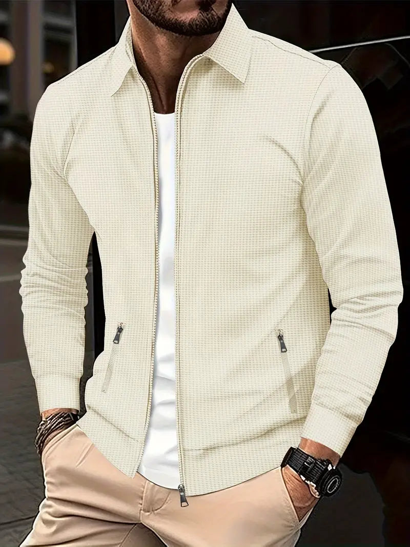 Herren Übergangsjacke Reißverschluss Modern Vielseitig - BerlinGlamour
