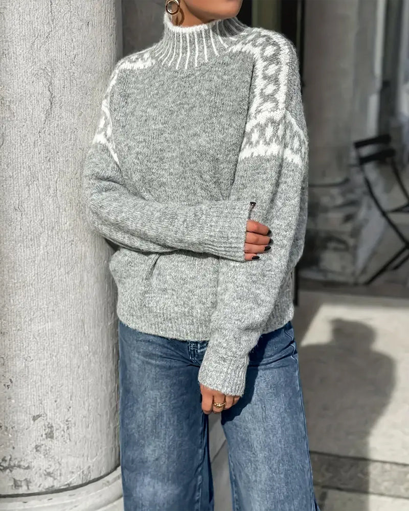Damen Pullover Warm Winterlich Kaschmir