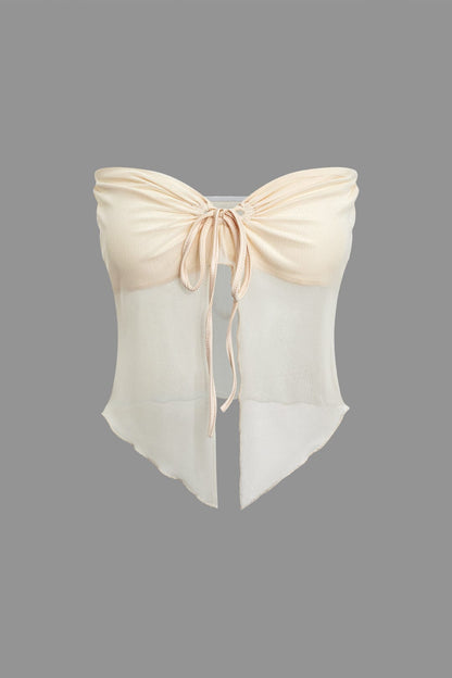 Zweiteiler Set Bandeau Top Maxirock Sommer