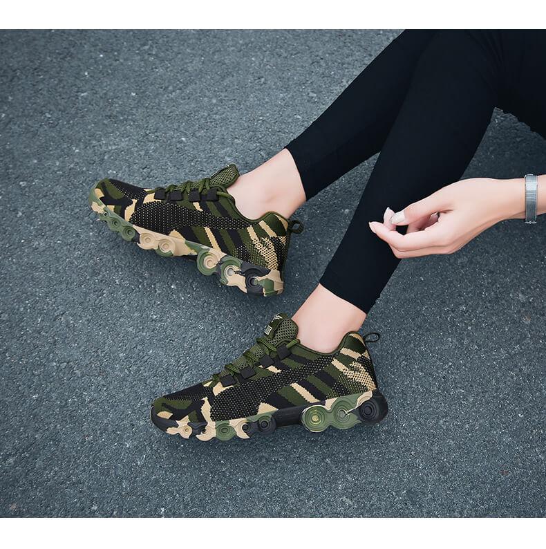 Sneakers Atmungsaktiv Tarnmuster Sportlich