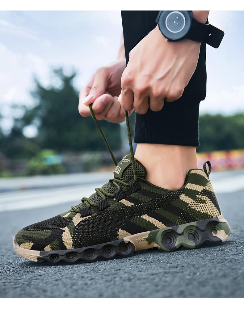 Sneakers Atmungsaktiv Tarnmuster Sportlich