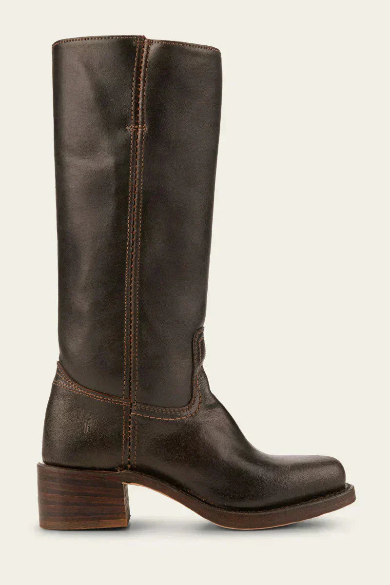 Damen Lederstiefel Blockabsatz Hochwertig Handgemacht