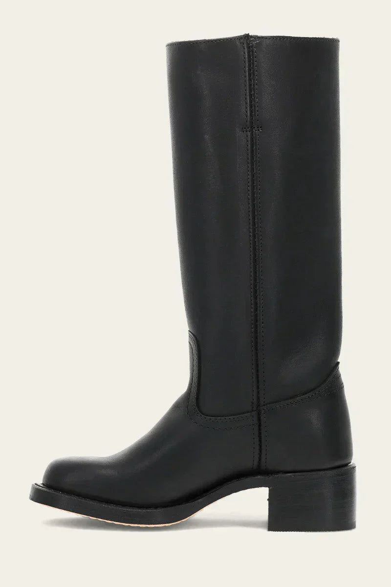 Hohe Stiefel Damen Strukturiert Winterstiefel Schwarz