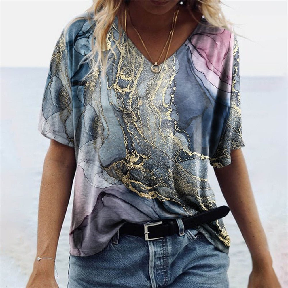 Carnale - Originelles Damen-T-Shirt im Boho-Stil - Wolf Fashion