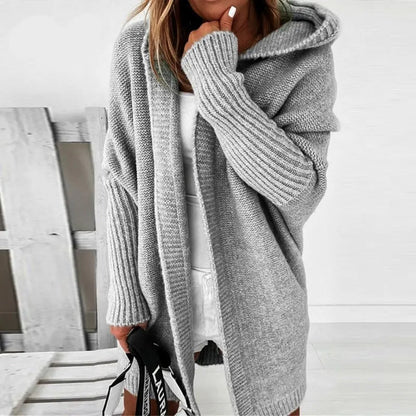 Damen Strickjacke Warm Soft Übergröße - BerlinGlamour