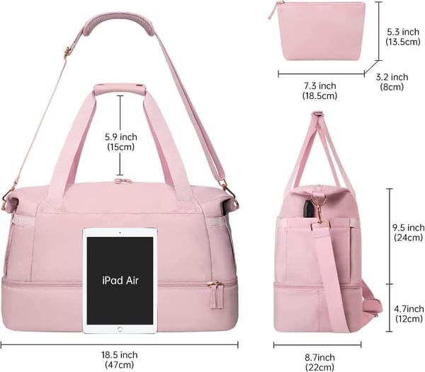 Praktische Reisetasche Wasserdicht Geräumig Fitnessstudio