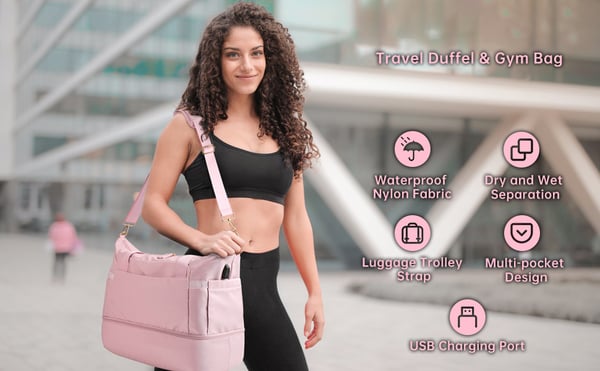 Praktische Reisetasche Wasserdicht Geräumig Fitnessstudio