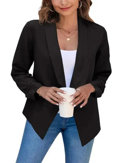 Slim Fit Damen Blazer Modern V-Ausschnitt