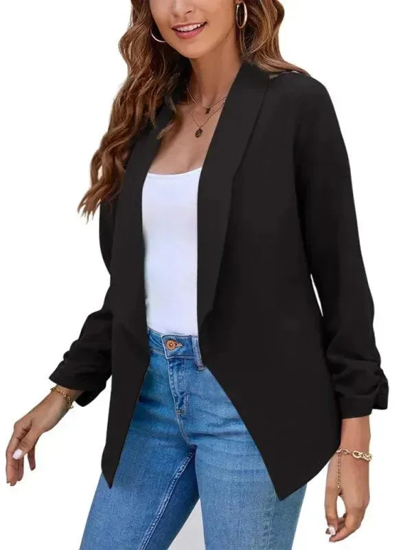 Slim Fit Damen Blazer Modern V-Ausschnitt - BerlinGlamour