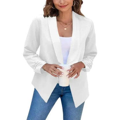 Slim Fit Damen Blazer Modern V-Ausschnitt