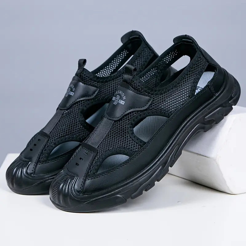Herren Slipper Atmungsaktiv Mesh Bequem