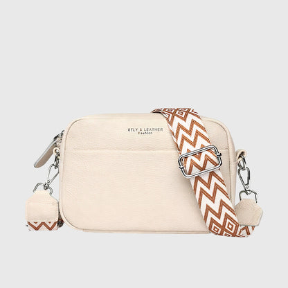 Damen Schultertasche Klassisch Leder Elegannt
