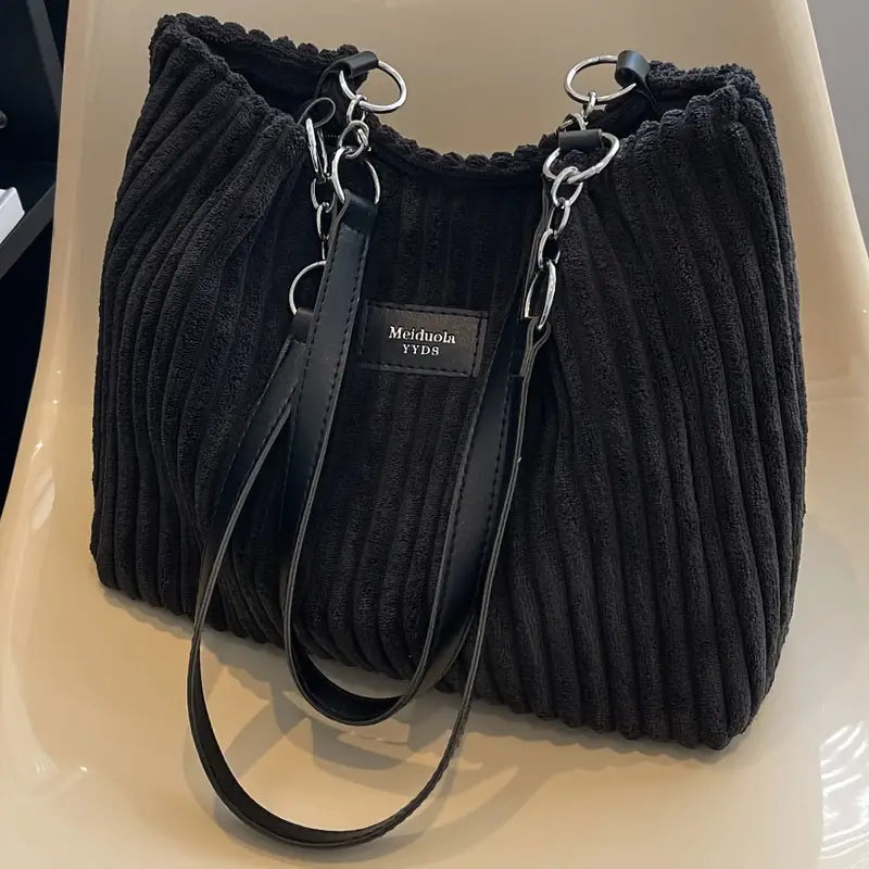 Lederschultertasche Cord Elegant Damen