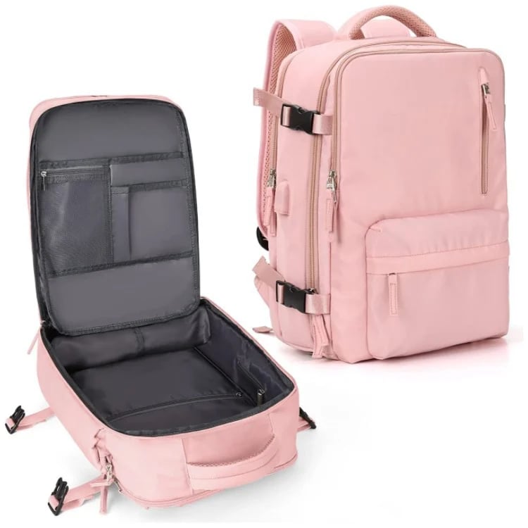 Reise-Rucksack Damen 35L Wasserdicht mit USB-Anschluss