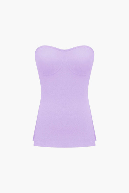 Elegantes Zweiteiler Set mit Bustier Top und Shorts Damen