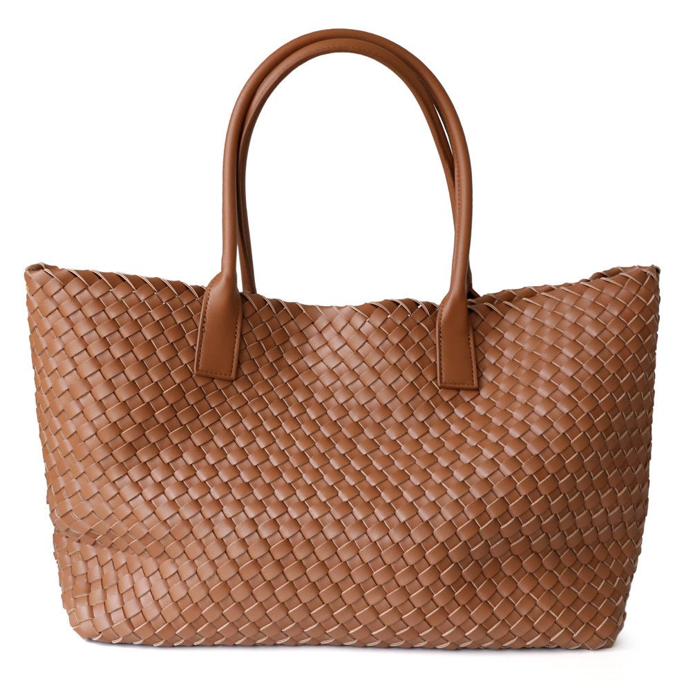 Echte Lederhandtasche Caramelbraun Luxus Damenhandtasche