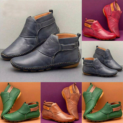 Damen Stiefeletten Bequem Alltag Schuhe Schwarz